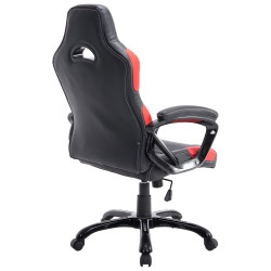 Silla Racing Ricardo XL en Cuero PU Negro/rojo