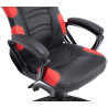 Silla Racing Ricardo XL en Cuero PU Negro/rojo