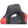 Silla Racing Ricardo XL en Cuero PU Negro/rojo