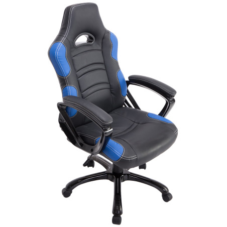 Silla Racing Ricardo XL en Cuero PU Negro/azul