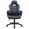 Silla Racing Ricardo XL en Cuero PU Negro/azul