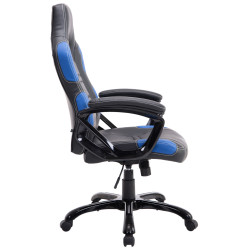 Silla Racing Ricardo XL en Cuero PU Negro/azul