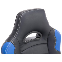 Silla Racing Ricardo XL en Cuero PU Negro/azul