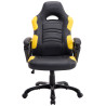 Silla Racing Ricardo XL en Cuero PU Negro/amarillo