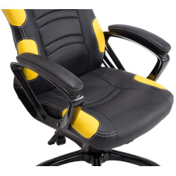 Silla Racing Ricardo XL en Cuero PU Negro/amarillo