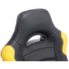 Silla Racing Ricardo XL en Cuero PU Negro/amarillo