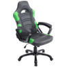 Silla Racing Ricardo XL en Cuero PU Negro/verde