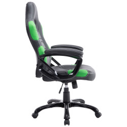 Silla Racing Ricardo XL en Cuero PU Negro/verde