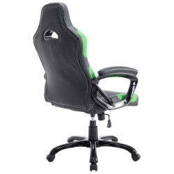 Silla Racing Ricardo XL en Cuero PU Negro/verde