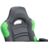 Silla Racing Ricardo XL en Cuero PU Negro/verde