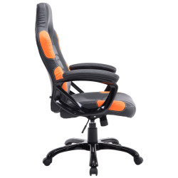 Silla Racing Ricardo XL en Cuero PU Negro/naranja