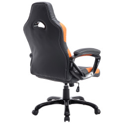 Silla Racing Ricardo XL en Cuero PU Negro/naranja