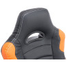 Silla Racing Ricardo XL en Cuero PU Negro/naranja