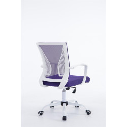 Silla De Oficina Tracy Blanco,Lila