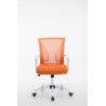 Silla De Oficina Tracy Blanco,Naranja