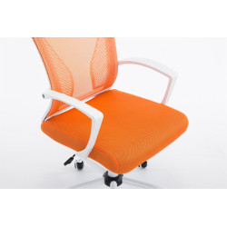 Silla De Oficina Tracy Blanco,Naranja