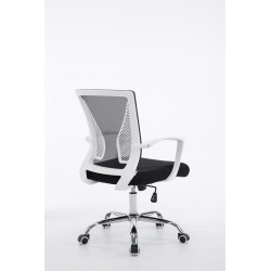 Silla De Oficina Tracy Cromado,Negro