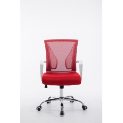 Silla De Oficina Tracy Cromado,Rojo