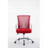 Silla De Oficina Tracy Cromado,Rojo