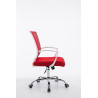 Silla De Oficina Tracy Cromado,Rojo