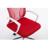 Silla De Oficina Tracy Cromado,Rojo