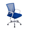 Silla De Oficina Tracy Cromado,Azul