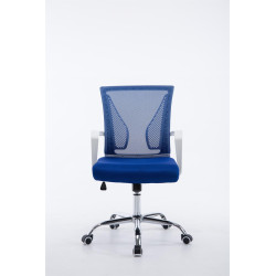 Silla De Oficina Tracy Cromado,Azul