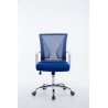 Silla De Oficina Tracy Cromado,Azul