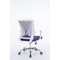 Silla De Oficina Tracy Cromado,Lila