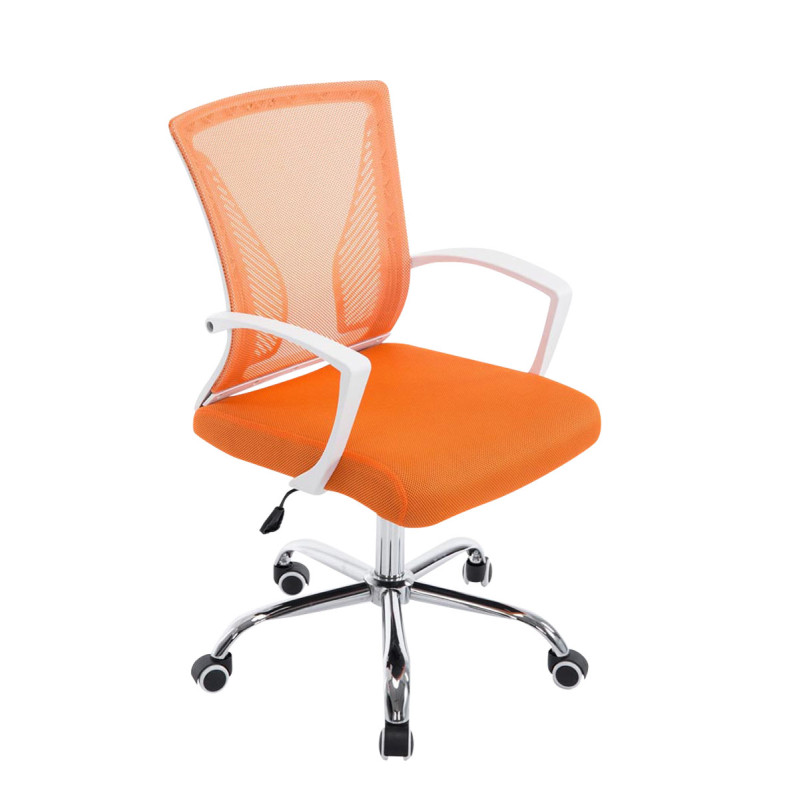 Silla De Oficina Tracy Cromado,Naranja