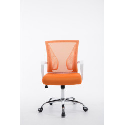 Silla De Oficina Tracy Cromado,Naranja