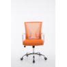 Silla De Oficina Tracy Cromado,Naranja