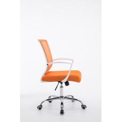 Silla De Oficina Tracy Cromado,Naranja