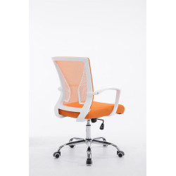 Silla De Oficina Tracy Cromado,Naranja