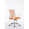 Silla De Oficina Tracy Cromado,Naranja