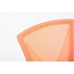 Silla De Oficina Tracy Cromado,Naranja