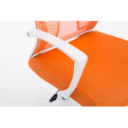 Silla De Oficina Tracy Cromado,Naranja