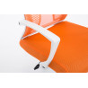 Silla De Oficina Tracy Cromado,Naranja