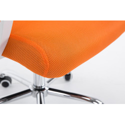 Silla De Oficina Tracy Cromado,Naranja