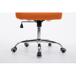 Silla De Oficina Tracy Cromado,Naranja