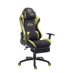 Silla Gaming XL Shift en Tela Negro/verde,Con reposapiés