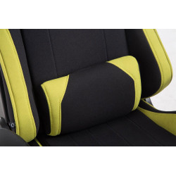 Silla Gaming XL Shift en Tela Negro/verde,Con reposapiés