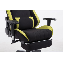 Silla Gaming XL Shift en Tela Negro/verde,Con reposapiés