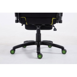 Silla Gaming XL Shift en Tela Negro/verde,Con reposapiés