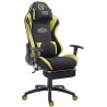 Silla Gaming XL Shift en Tela Negro/verde,Con reposapiés