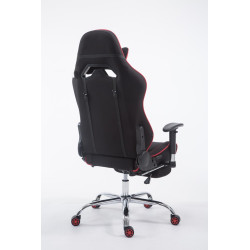 Silla Racing XL Limit En Tela Negro/rojo,Con reposapiés