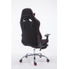 Silla Racing XL Limit En Tela Negro/rojo,Con reposapiés