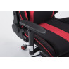 Silla Racing XL Limit En Tela Negro/rojo,Con reposapiés