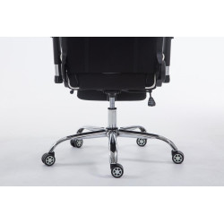 Silla Racing XL Limit En Tela Negro/blanco,Con reposapiés