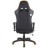 Silla Gaming Turbo Negro/amarillo,Simil cuero